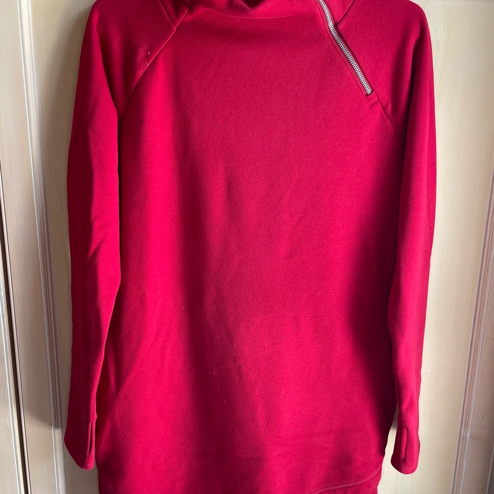 Red Athleta Sweatshirt dress, XS